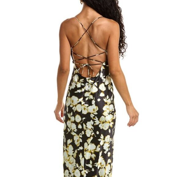 Nicholas Baro Ruched Floral-Print Dress | Size 4 - Picture 4 of 4